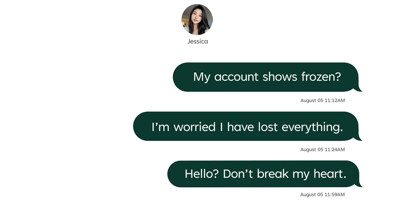 Image showing a text exchange