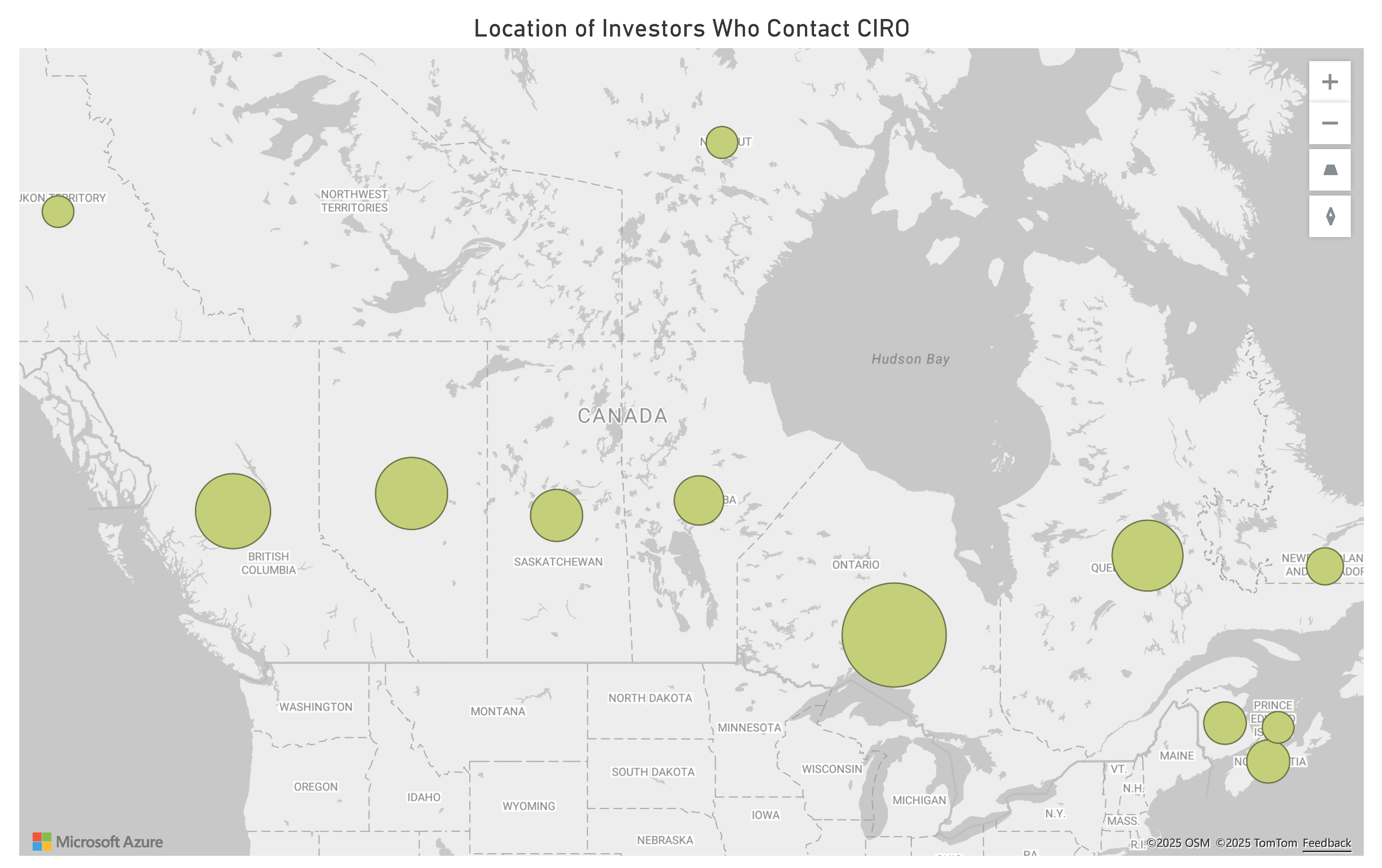 Geographic Location - Refer to the table below for complete data.