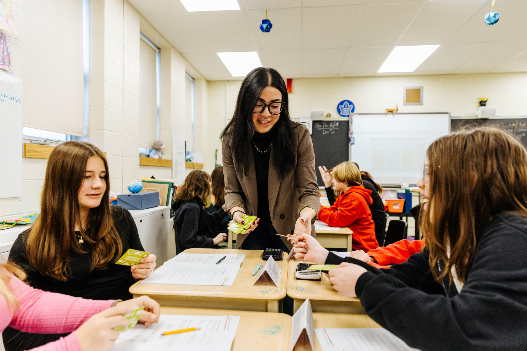 Kids learning through Junior Achievement