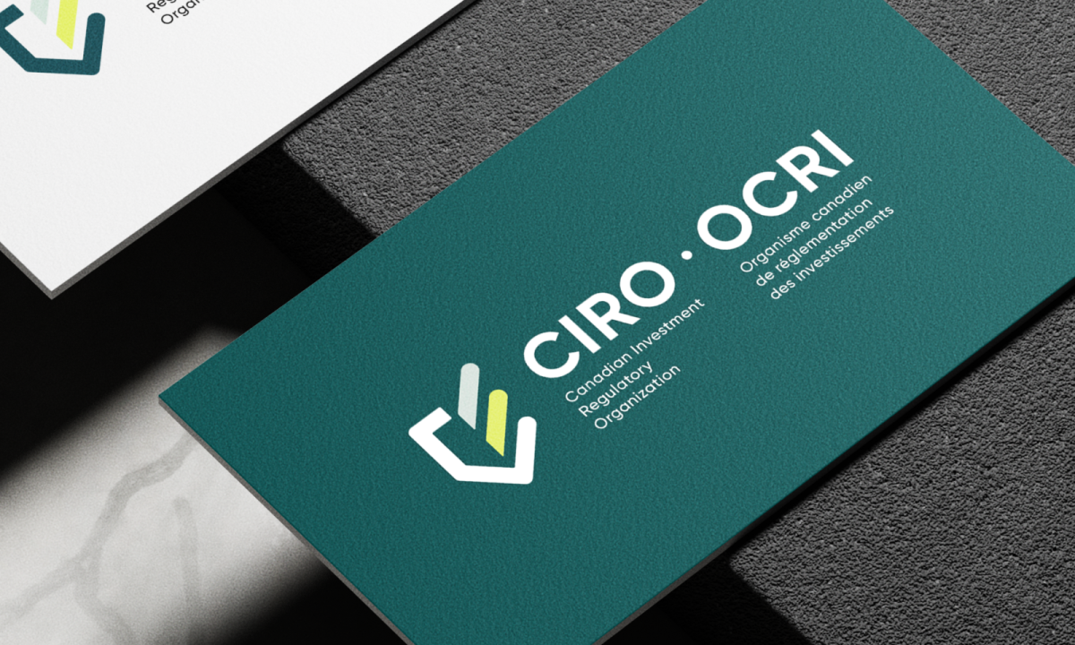 Photo of a CIRO business card on a table